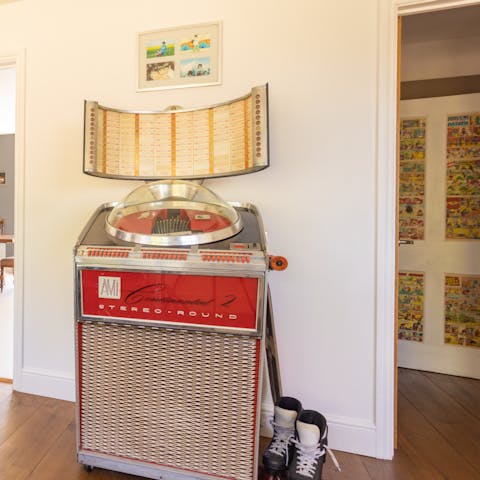 Play some music on the original 1959 jukebox