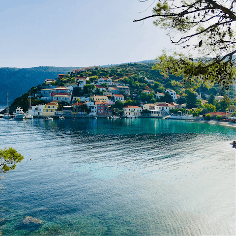 Admire the traditional architecture of Assos – it's a thirty-two-minute drive