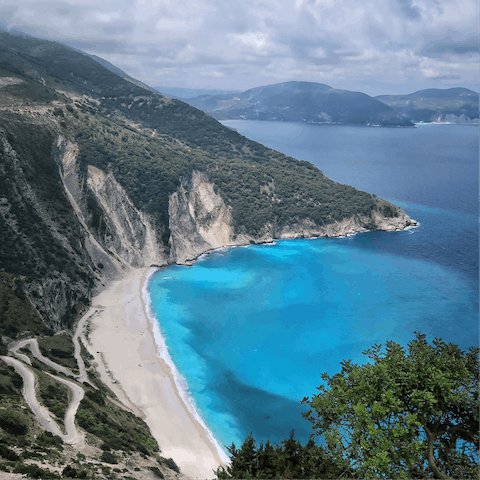 Stroll two minutes to the nearest beach 