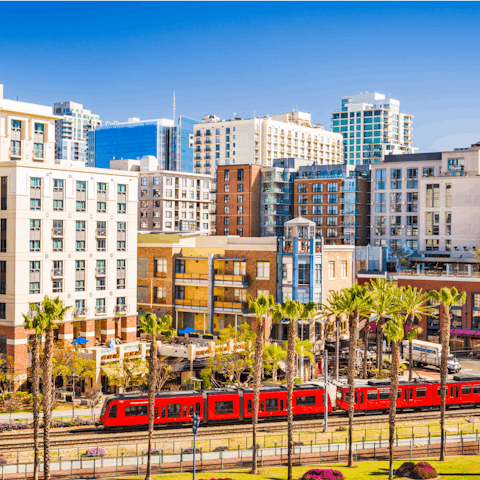 Head to San Diego's Gaslamp Quarter for history and nightlife