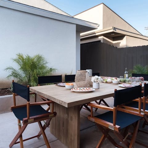 Cool off in the shade with alfresco lunches