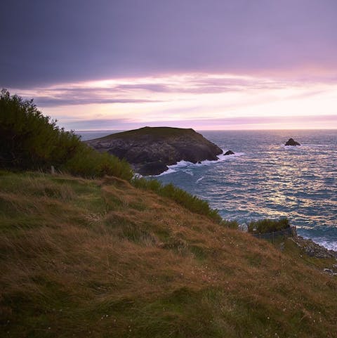 Go for a walk along the rugged Cornish coastline