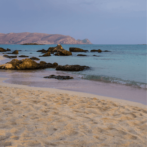 Spend a fantastic day at Kalyves Beach – it's just 5km away
