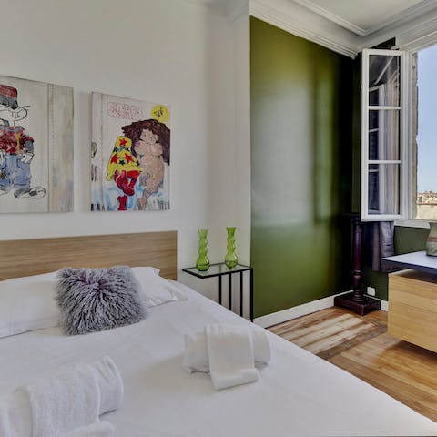 Wake up well-rested in the comfy bedrooms