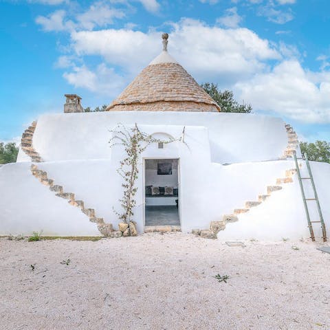 Enjoy the privacy on offer in the separate trullo