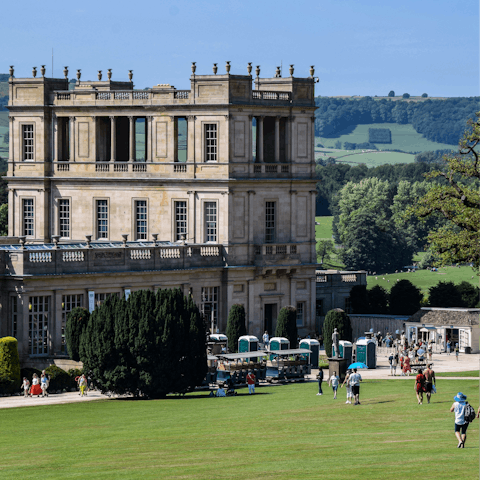 Drive eighteen minutes to historic Chatsworth House 