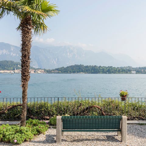Stroll down to the shores of Lake Como in a matter of minutes