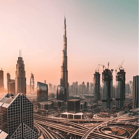 Make the short drive into the heart of Dubai
