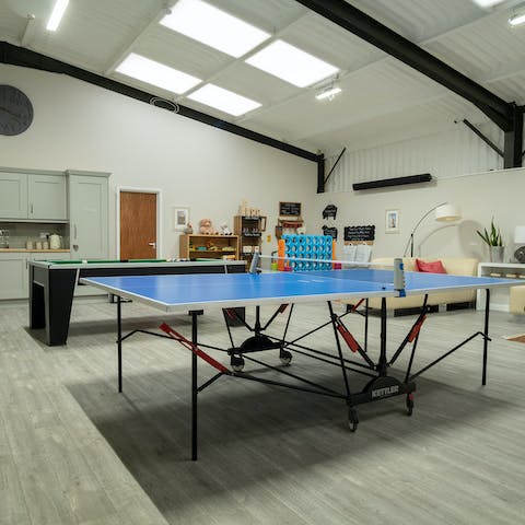 Have fun on rainy days in the shared games room