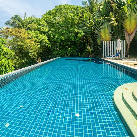 Make a splash in the on-site swimming pool