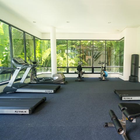 Keep on top of your workout routine at the gym