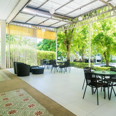Enjoy authentic Thai meals at the on-site restaurant