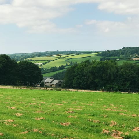 Stay amidst 32 acres of Devon farmland in the Dartmoor National Park