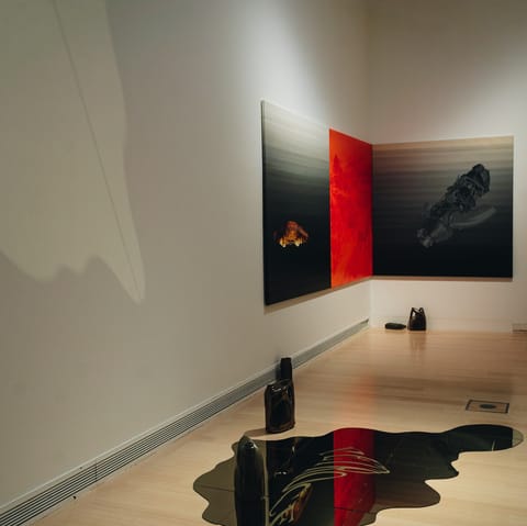Discover the contemporary artwork at The MAC, a short walk away