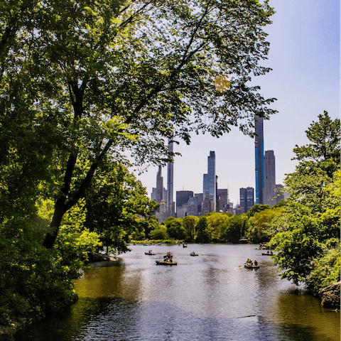 Take a stroll through leafy Central Park, just ten minutes away on foot