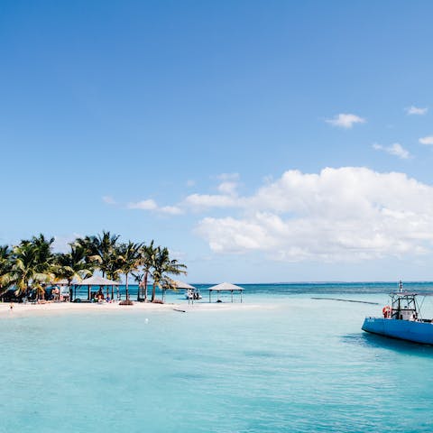 Explore the white sand beaches that line the Guadeloupe coastline nearby