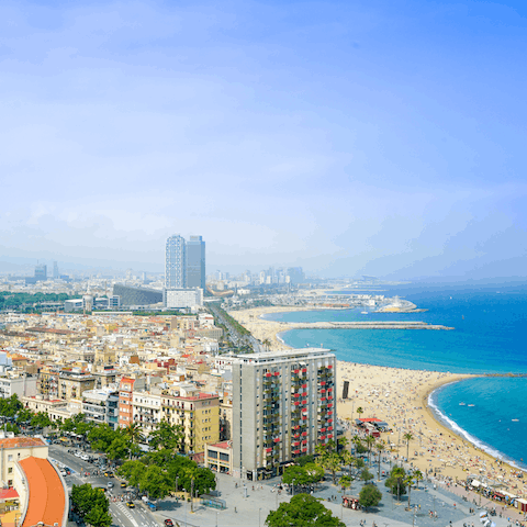 Explore the vibrant city of Barcelona from your location in the Sant Antoni neighbourhood