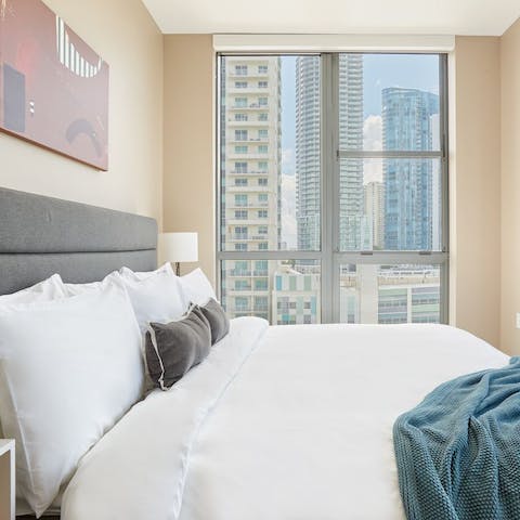 Wake up and sip your morning coffee as you admire the city views across Fort Lauderdale