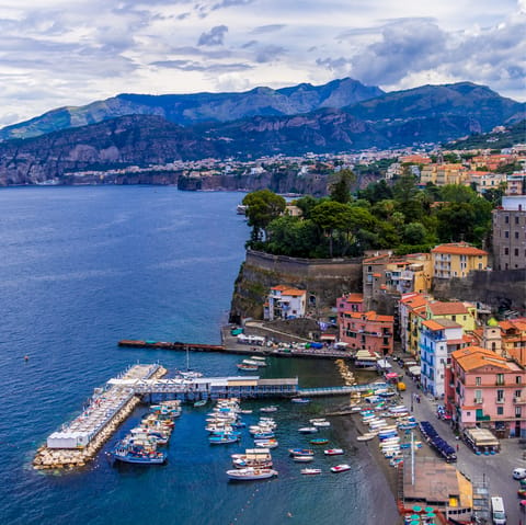 Drive to Sorrento and head to Piazza Tasso to sample some local cuisine