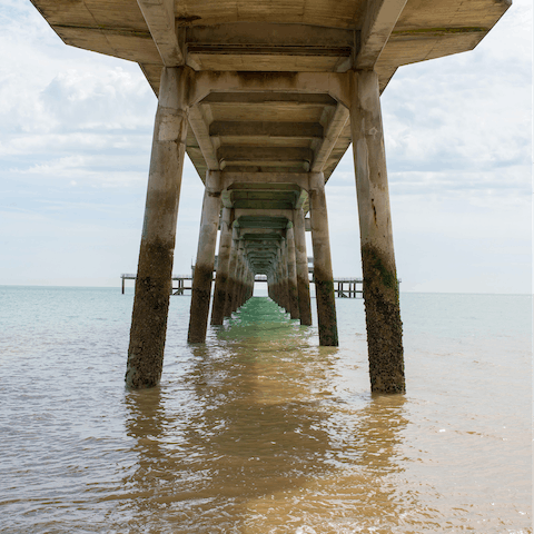 Take leisurely walks down to the pier for windy swims in the sea, fish and chips on the sand, and expansive views