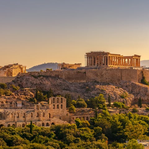 Stay in the heart of Athens, just moments away from the Acropolis and all the attractions 