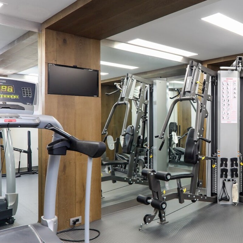 Squeeze in a workout at the shared gym