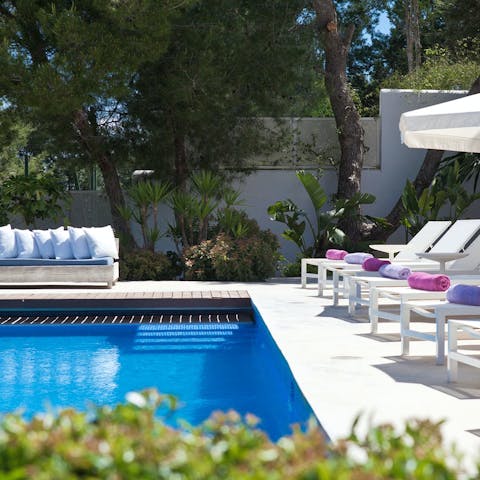 Cool off from the Mallorcan sun with a dip in the pool