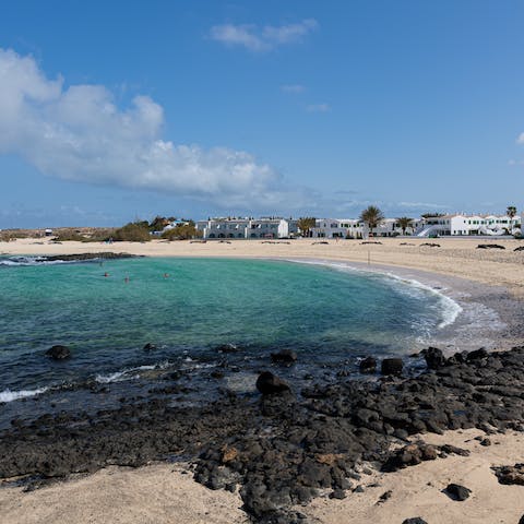 Embrace magical days by the sea from this home on El Cotillo Beach