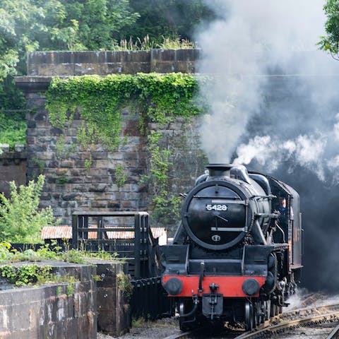 Explore the pretty town of Pickering, with its North Yorkshire Moors Railway