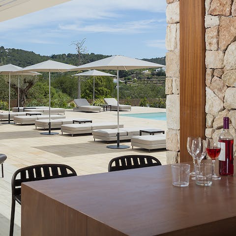 Serve up some Spanish cuisine at the dining area