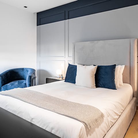 Sink into the soft bedlinens at the end of a long day