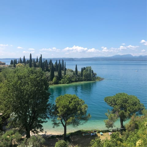 Explore nearby Lake Garda – it's only thirty minutes away on bike