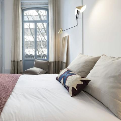Wake up well-rested in the plush bed