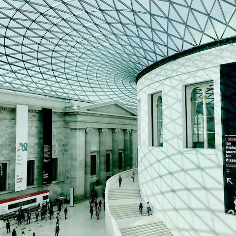Make the short walk to the British Museum and uncover endless treasures