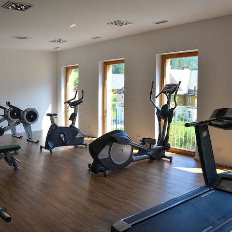 Start the day with an invigorating visit to the resort's fitness studio