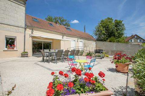 Dine alfresco and enjoy the sun warming your skin as you eat