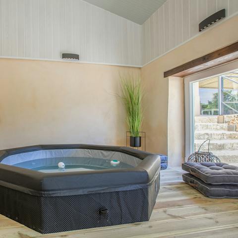 Relax in the warming comfort of your private Jacuzzi