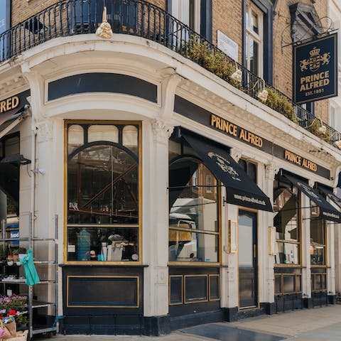 Grab a bite to eat and a swift pint at your local, it's just seconds from your door