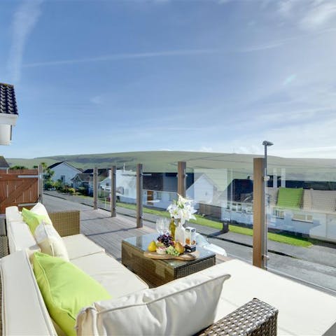 Soak up the sun on your private terrace