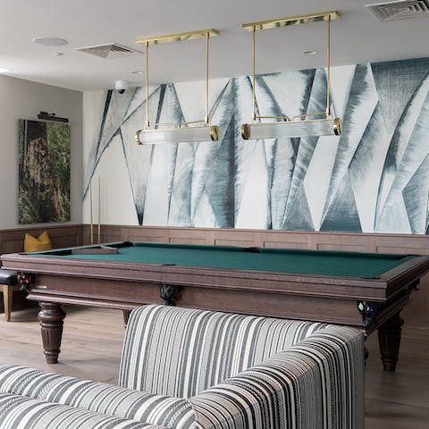 Head to the residents' lounge and shoot some pool