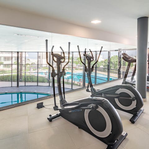 Boost your mood with a cardio workout in the on-site gym