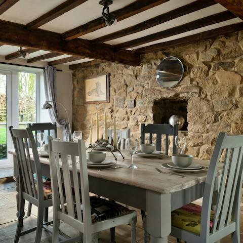Marvel at the period features of this traditional cottage