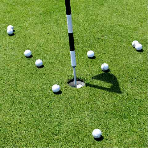 Practise your putting on the private green