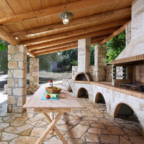 Hone your cooking skills in the outdoor kitchen 