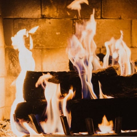 Light the log burner for cosy evenings at home