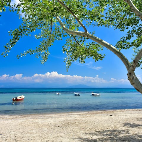 Set sail and seek out your own secluded spot along the Corfu coast