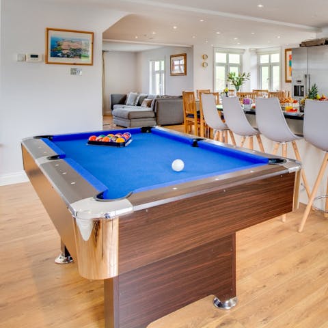 Play a game of pool in the lounge