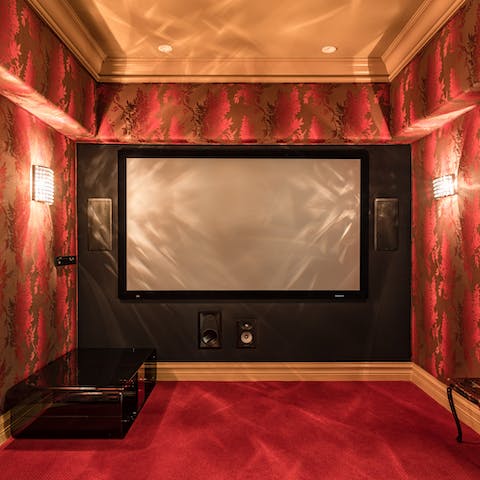 Tuck into popcorn and watch a Hollywood classic in your home cinema