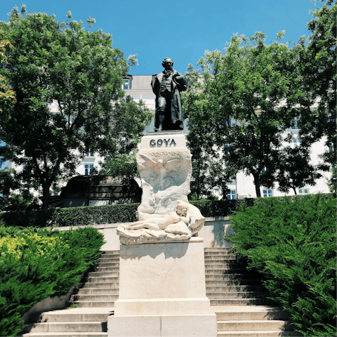 Stay a five-minute stroll from the lovely Prado Museum