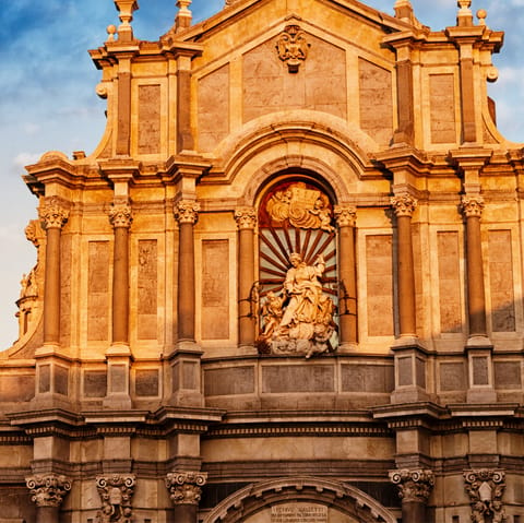 Drive to the historic city of Catania for a day trip, one hour away